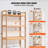 Over the Toilet Storage 3-Tier Bathroom Shelf Rack Space Saver Organizer-1683369247
