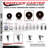 4 Piece High Temp Phenolic Caster Set