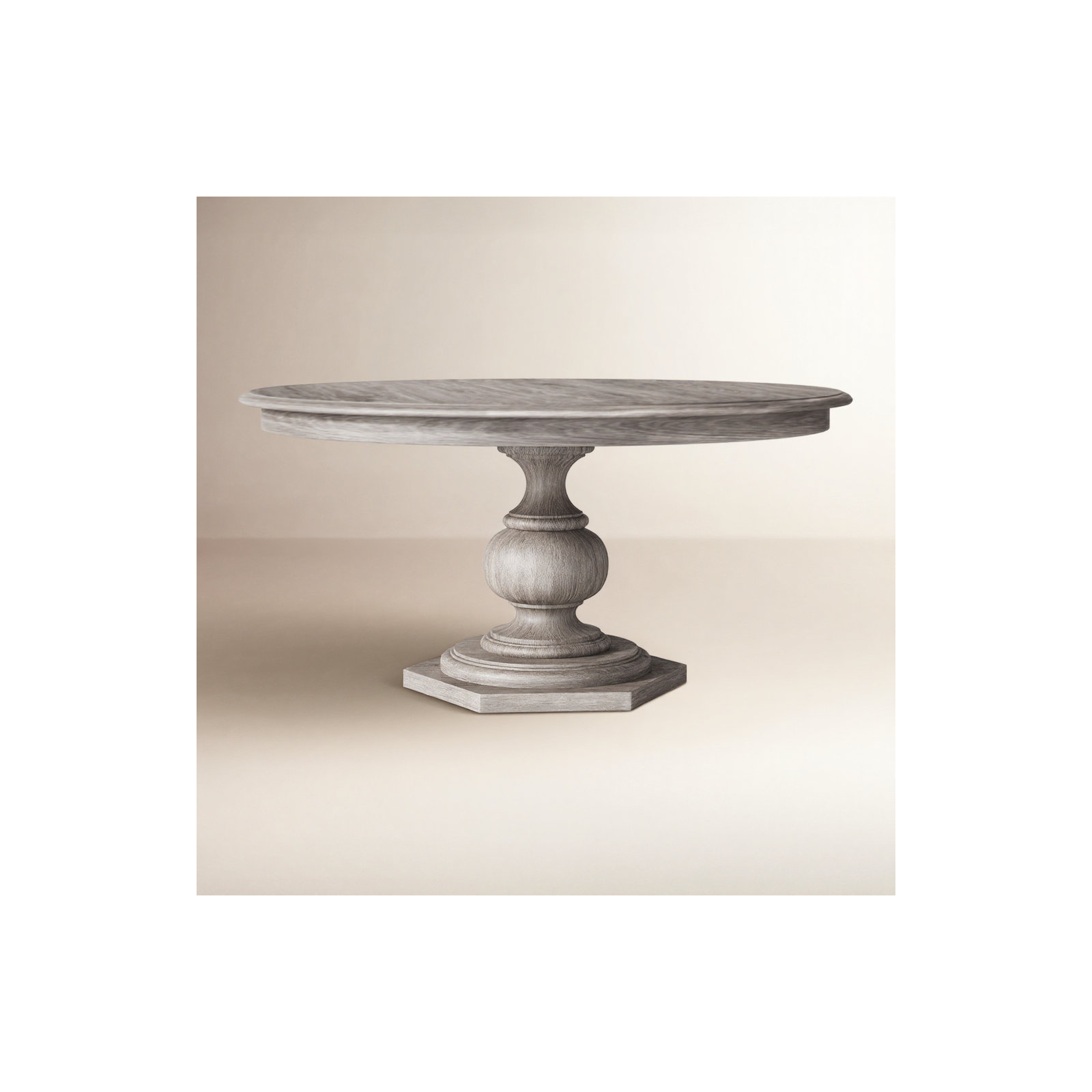 Moore 60'' Round Dining Table, Gray
