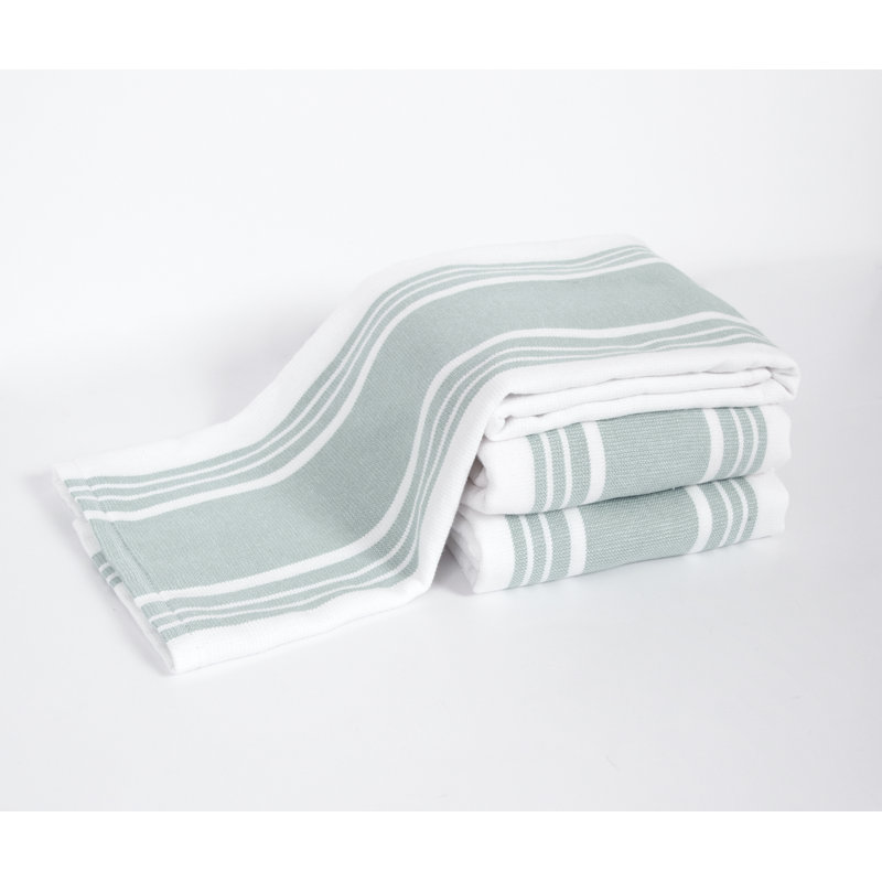 All-Clad Dual Striped Tea Towel, Rainfall