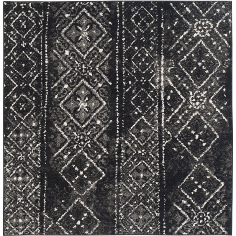 Tapis géométrique Aliesa Performance, Carré de 12 pi