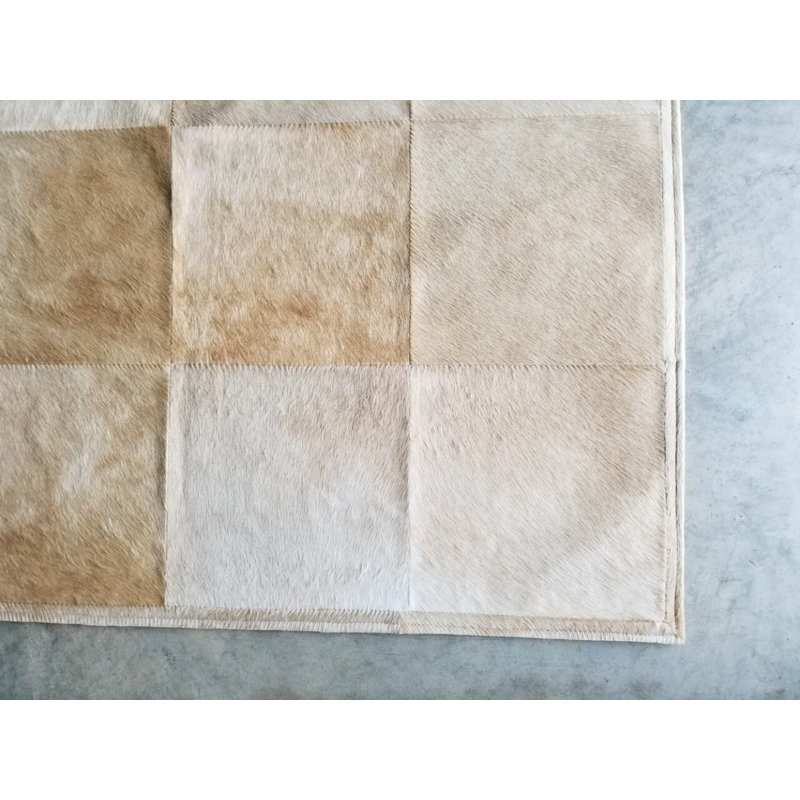 Bellomy Cowhide Patchwork Indoor Rug