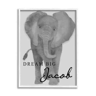 «Dream Big Elephant cmw-021», art mural personnalisé