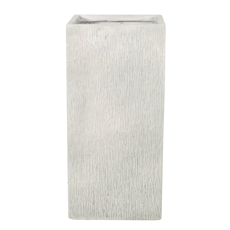 Planter - Antique White Magnesium Oxide Outdoor Flower Basin Rack, 12.95 In. Depth, Width, 27.44 Height, 28.63 Lb, 30.5 Package 16.5 31.97 Lb Weight Tub,