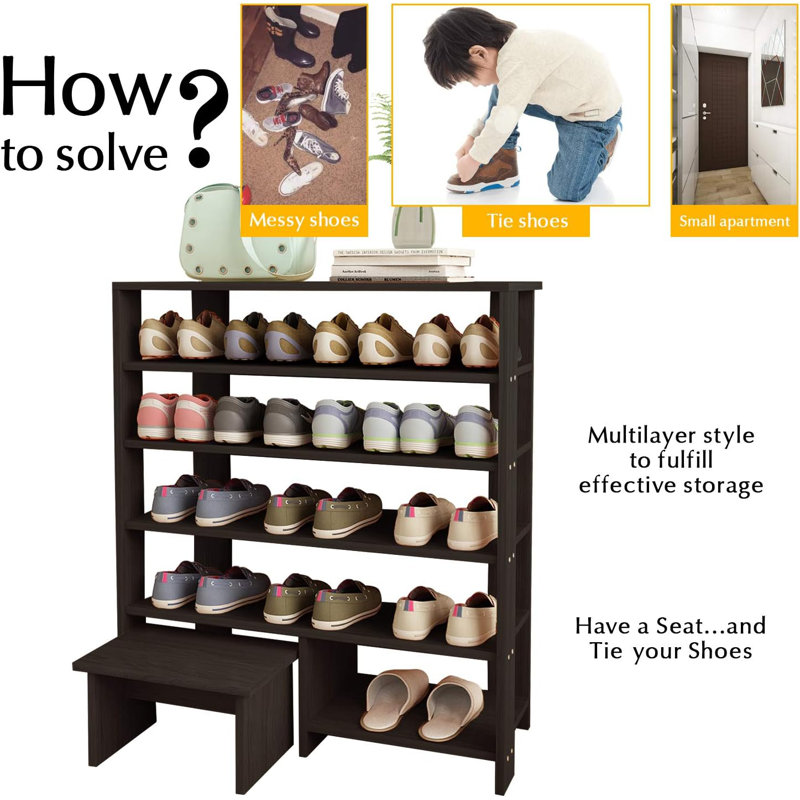 16 Pair Shoe Rack
