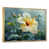 Toile avec cadre flottant or