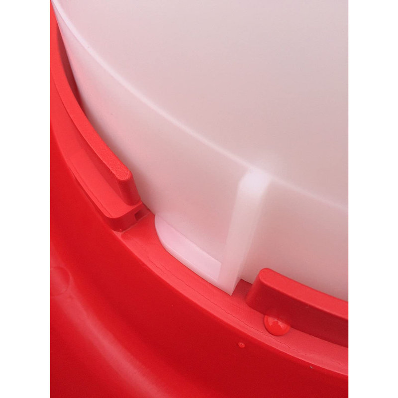 Fontaine à volaille suspendue en plastique Farm Innovators, rouge (paquet de 2)
