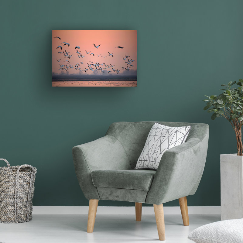 Art sur toile, «Bachelo hao jiang vers le soleil», H 30 po x l 47 po
