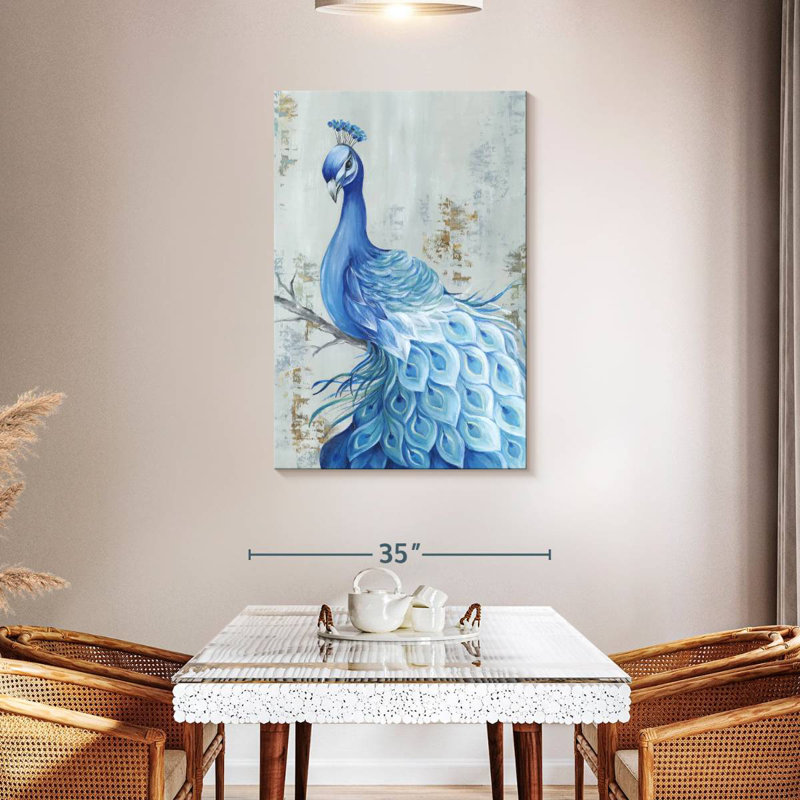 Brampt Peacock Paradise, 45" H x 30" W