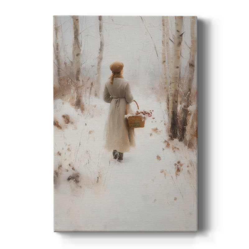 Snowwhite Morning at Dusk-Premium Gallery Wrapped Canvas, 27" H x 18" W
