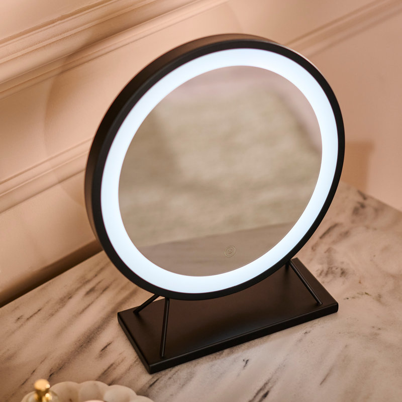 Aluminium Round Floor Mirror