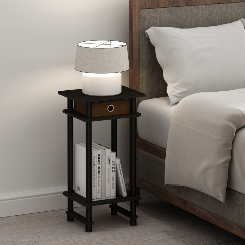 Jeronica 15.8'' W Nightstand, Set of 2, Black/Black