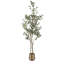 Faux eucalyptus Eudora avec pot de fleurs en métal Portell-950024851-959286239