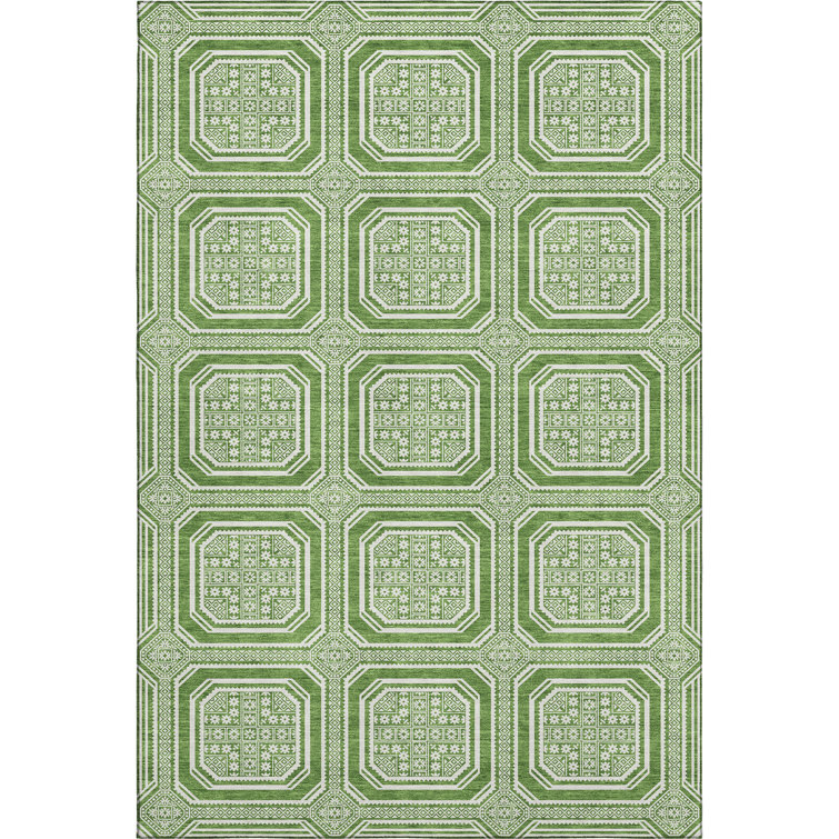 Premium Machine Washable Elize AMF1451 Geometric Rug
