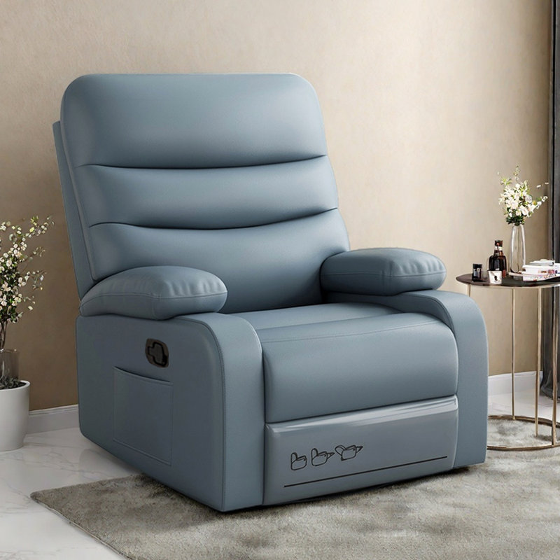 Fauteuil inclinable manuel ergonomique, Bleu