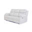 Canapé inclinable blanc avec lumières DEL