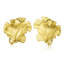 ARTS & CRAFT GINKGO KNOB; RIGHT & LEFT PAIR MUSEUM GOLD FINISH