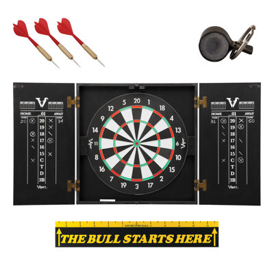 Hideaway Dartboard and Cabinet Set with Darts