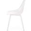 Chaise en polypropylène blanc Lily