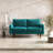 Anacapa 58" Velvet Round Arm Sofa Loveseat-815099280