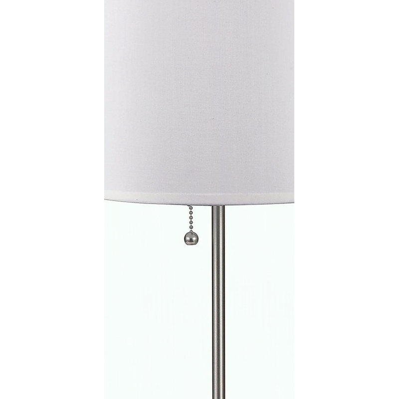 19"H WHITE PULL TABLE LAMP (1PC/CTN) (0.73/3.19)