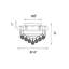 Plafonnier encastré Classic Crystal-73322949-73322953