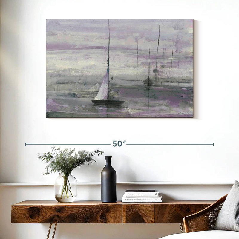 Voile Mehar - mauve, H 26 po x l 39 po
