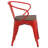 Kesterson Metal Chair with Wood Seat and Arms-1340017047