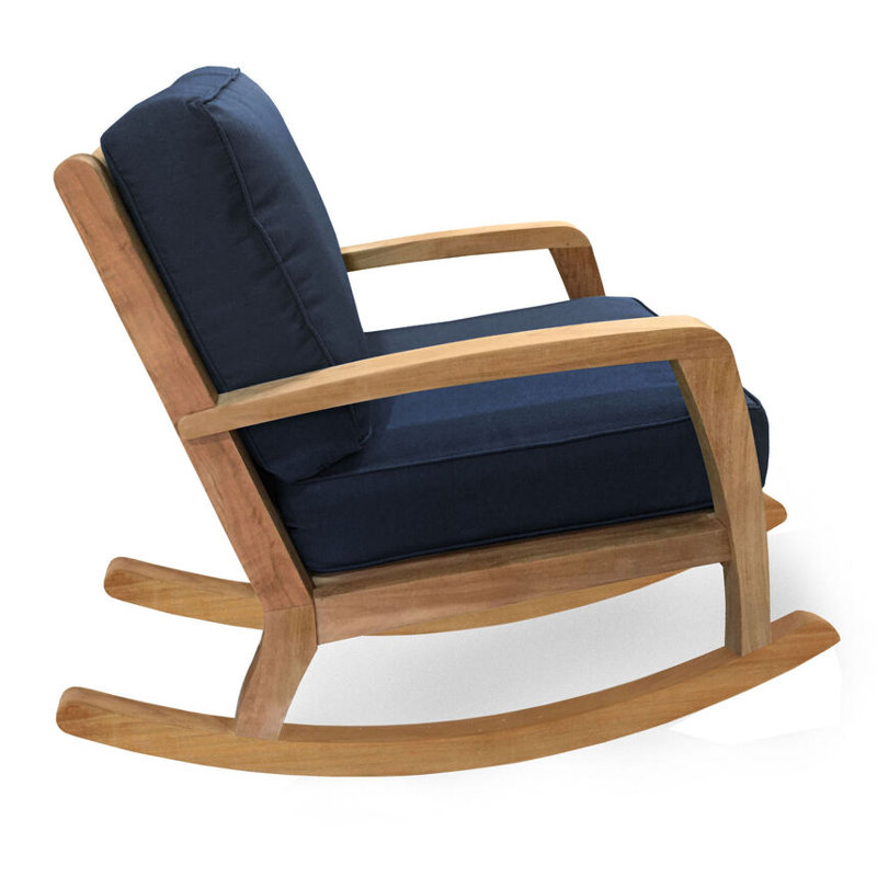Chaise berçante d'extérieur Somerset, Toile bleu marine Sunbrella®