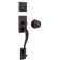 Handleset with Deadbolt and Door Knob and Rosette