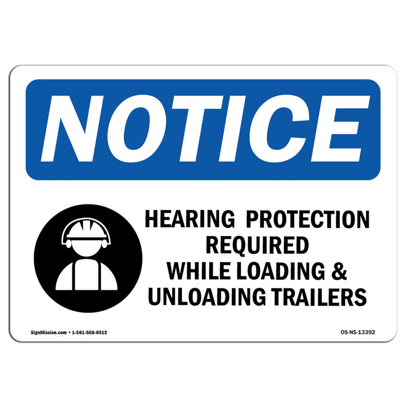 Hearing Protection Required Sign