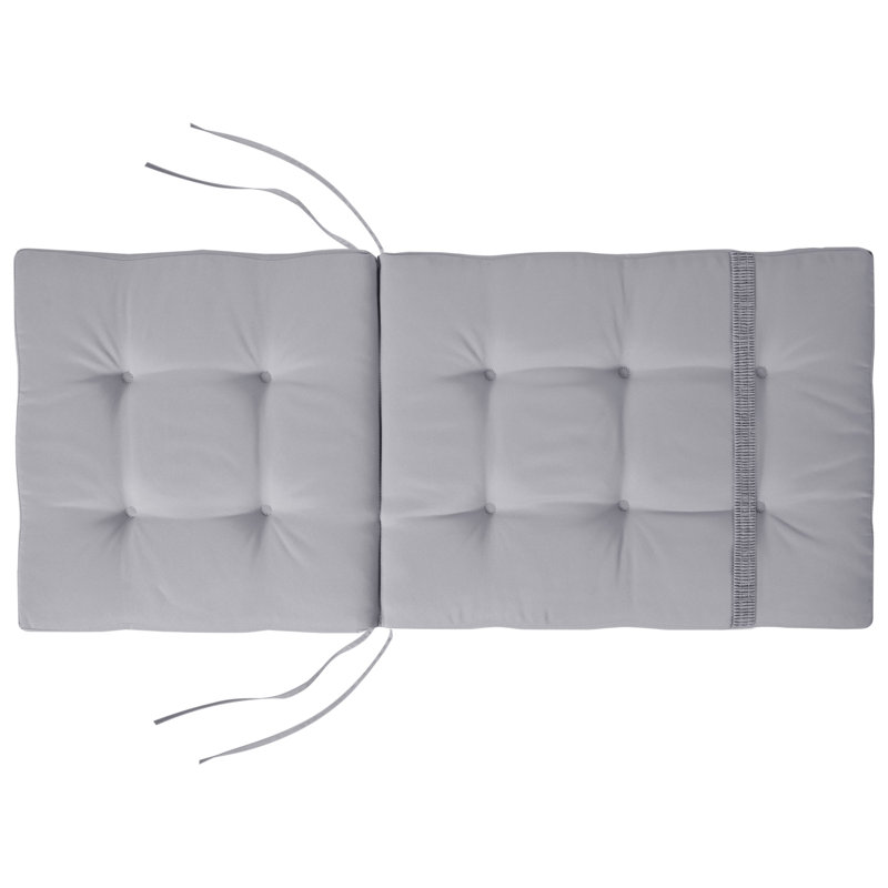 Set of 2 Back/Seat Cushions MAUI PREMIUM, Light Grey