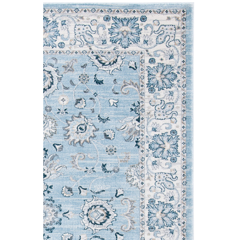 Delmer Performance Oriental Rug, Rectangle 6'7" x 9'