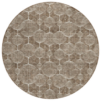 Lummus Washable Geometric Indoor / Outdoor Rug