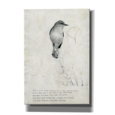 «Bird Is Sweet» sur toile par TypeLike Print
