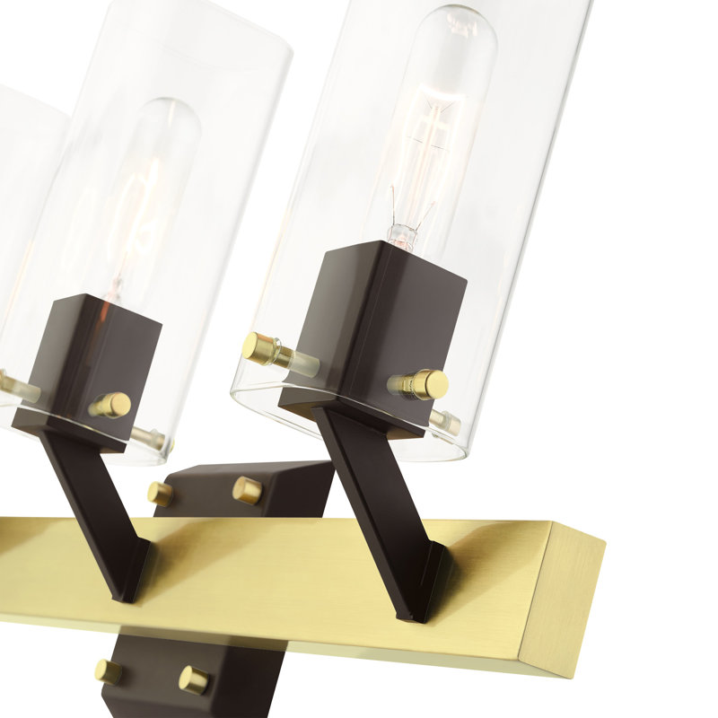 Janine 3 - Light Dimmable Vanity Light, Satin Brass