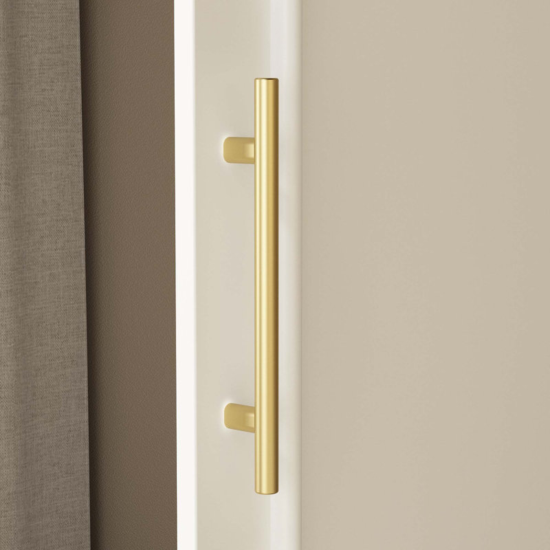 Armoire-penderie en bois manufacturé et solide à 2 portes l 47,6 po Sandhurst