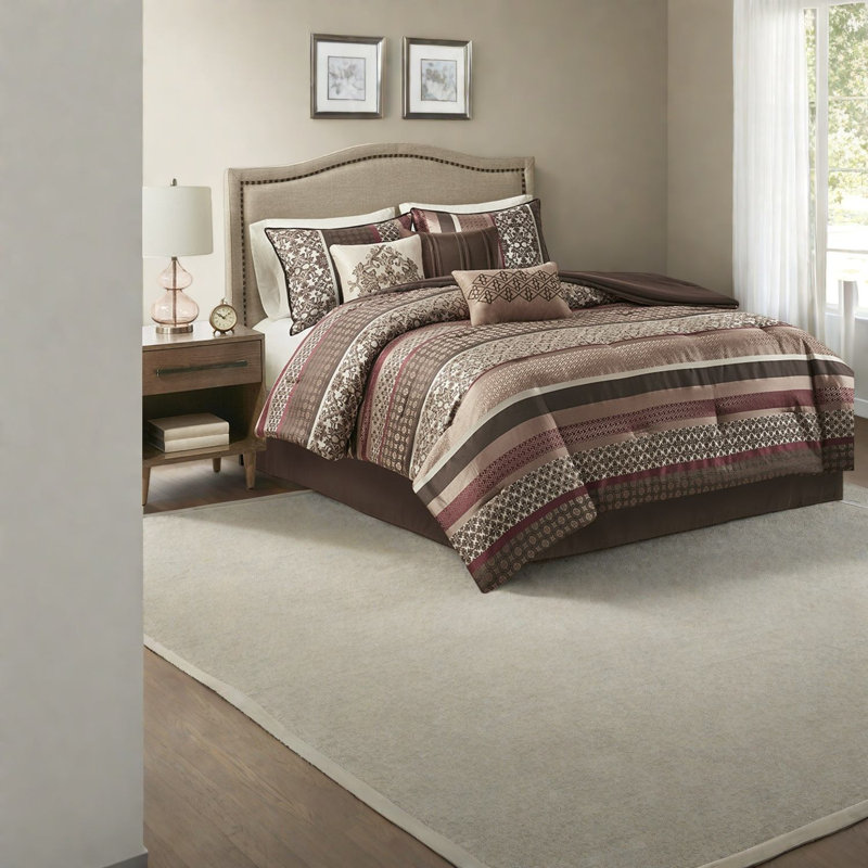 Ensemble de literie, Polyester grand jacquard traditionnel
