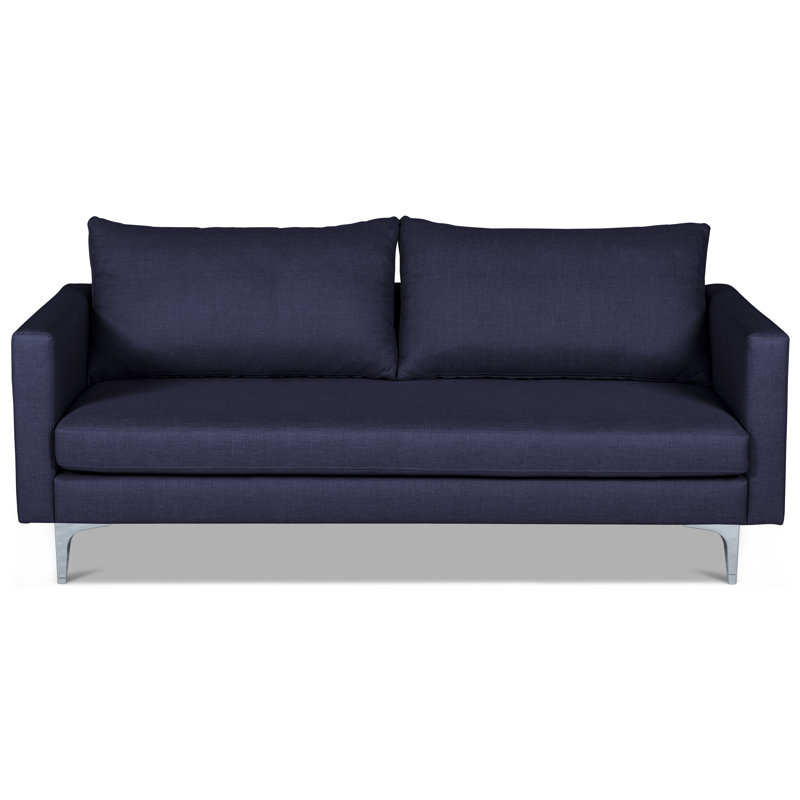 Reber 3 Seater Sofa, Navy Polyester