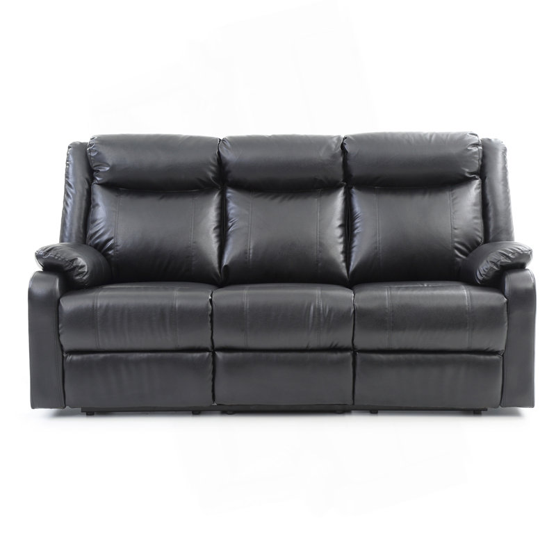 Canapé inclinable double Glory Furniture, noir, Noir