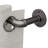 Einstein 1" Adjustable Industrial Pipe Black Curtain Rod Rust Resistant Ceiling Or Wall Mount For Windows-1066565812-1032130115