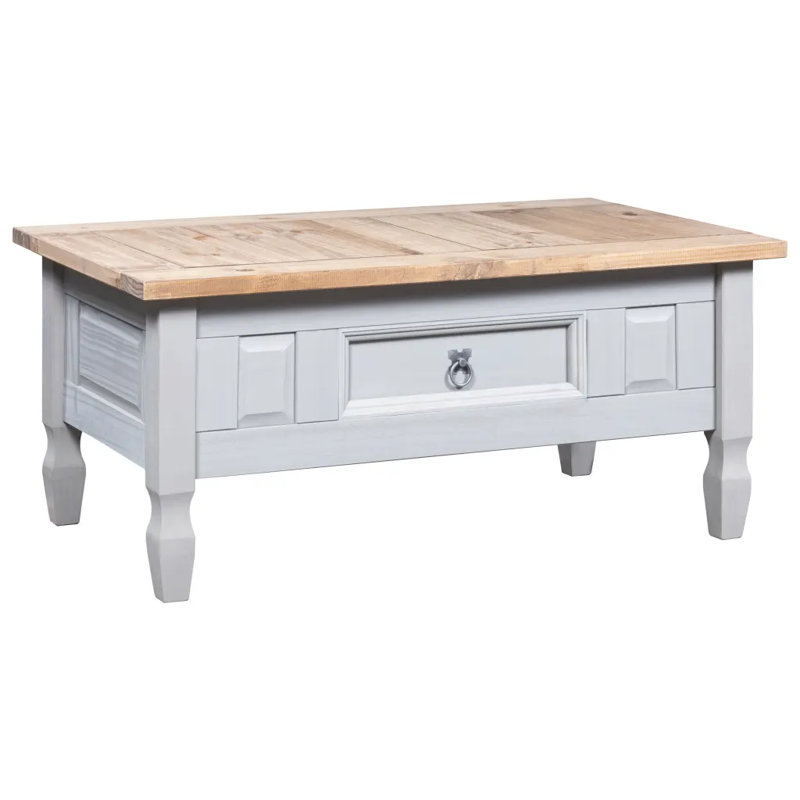 Basso Coffee Table with Storage 100 x 55 x 45 cm, Grey