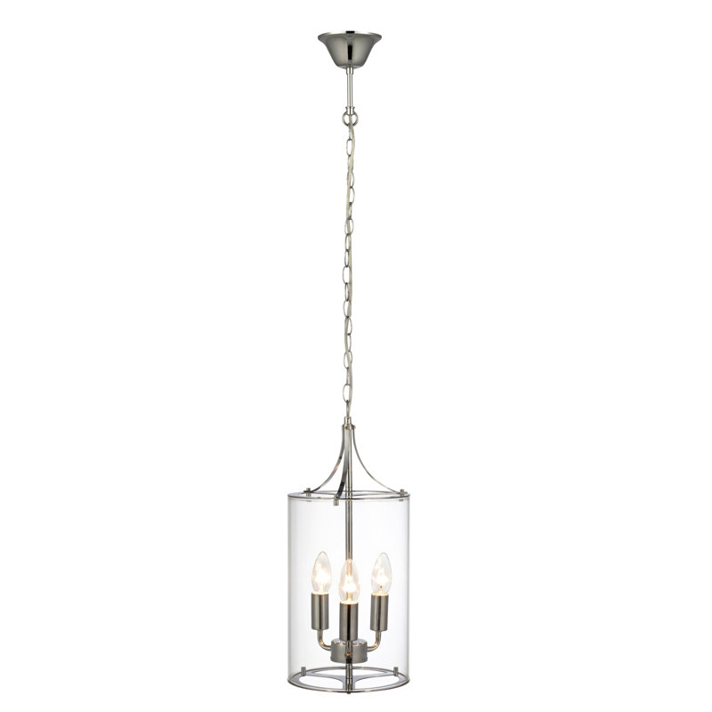 Eliot 3 - Light Lantern Pendant, Chrome