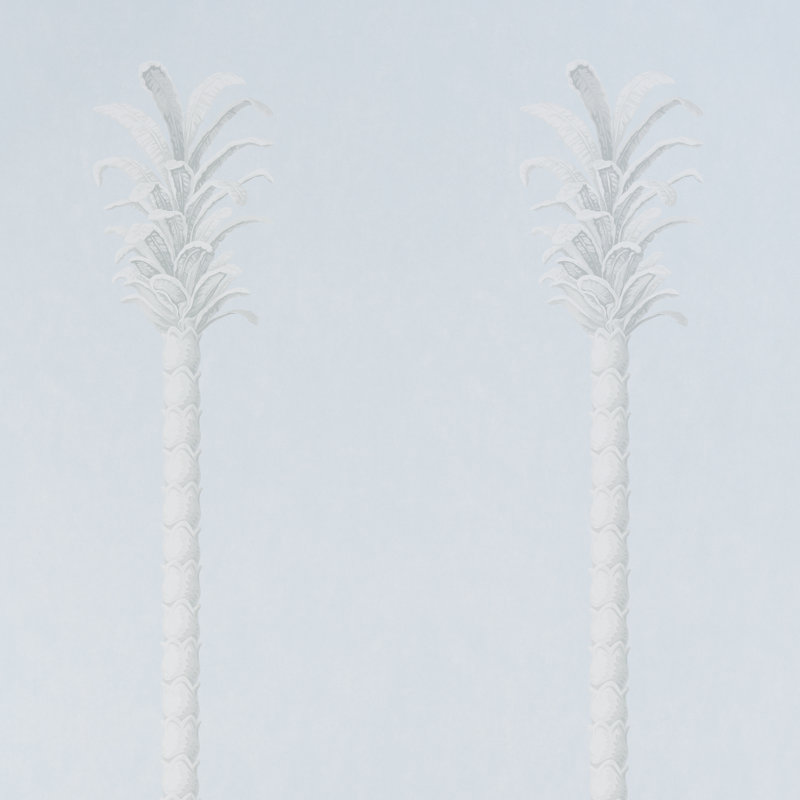 Schumacher x Miles Redd Villa Palm Panel, Alabaster