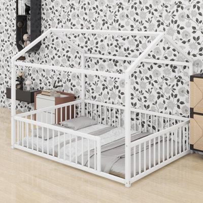 Minimalist Floor Bed For Toddlers – House Design With Protective Rail