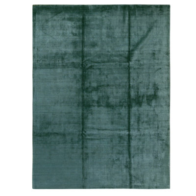 Hand Knotted Area Rug in Light Green