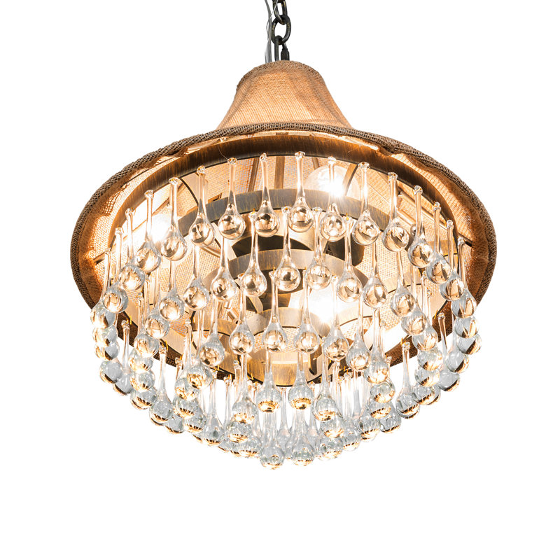 Chandelier, 10" H x 18" W x 18" D