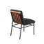 Chaise de salle à manger en tissu avec pieds en fer Boucle-911529947