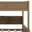 Lit superposé avec armoires de rangement et ports USB-1115784191