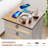 3 -Drawer Nightstand with 1 - Hidden Drawer-825579007